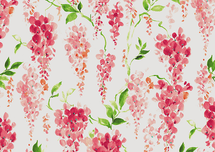 Wisteria Silk, Vivid Pink - Roman Blind - Image 7